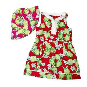 Janie And Jack Lime Print Outfit Size 2T